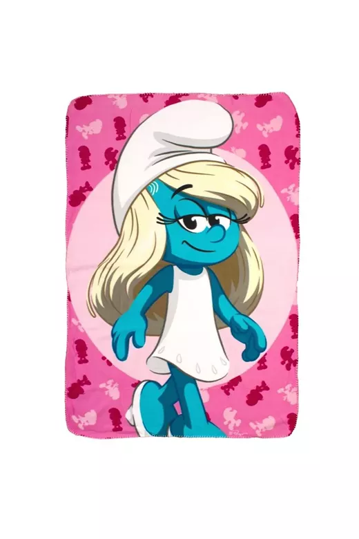 Κουβέρτα Fleece Peyo Smurfs 12 100X140 Pink 100% Polyester