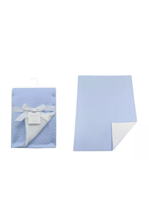 Κουβέρτα Air Layer Jacquard bebe 500 gr/m² Stars 18 75X100 Sky Blue 100% Polyester