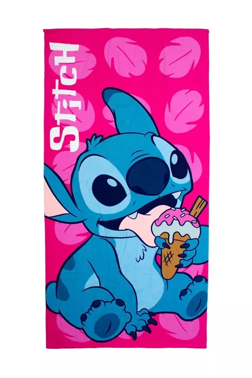 Πετσέτα Θαλάσσης Quick Dry Disney Home Lilo & Stitch 118 70X140 Fuchsia 100% Microfiber