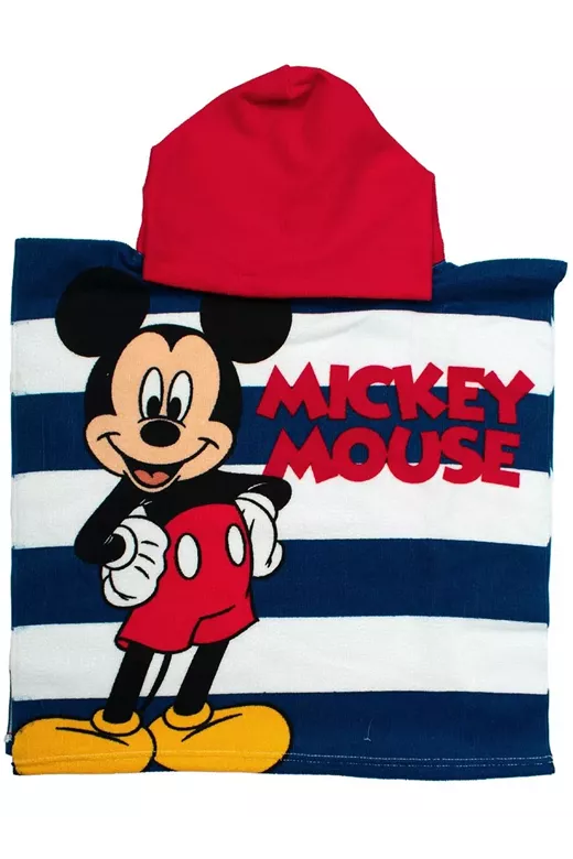 Πόντσο Θαλάσσης Quick Dry Disney Home Mickey 193 50X100 White-Dark Blue 100% Microfiber