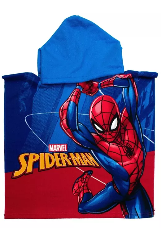 Πόντσο Θαλάσσης Quick Dry Marvel Spider-Man 197 50X100 Blue 100% Microfiber
