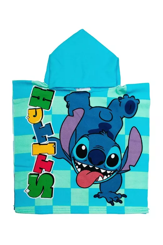 Πόντσο Θαλάσσης Quick Dry Disney Home Lilo & Stitch 196 50X100 Aqua-Sky Blue 100% Microfiber
