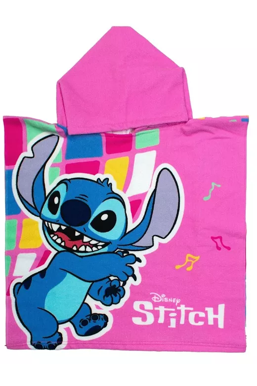 Πόντσο Θαλάσσης Quick Dry Disney Home Lilo & Stitch 275 50X100 Pink 100% Microfiber