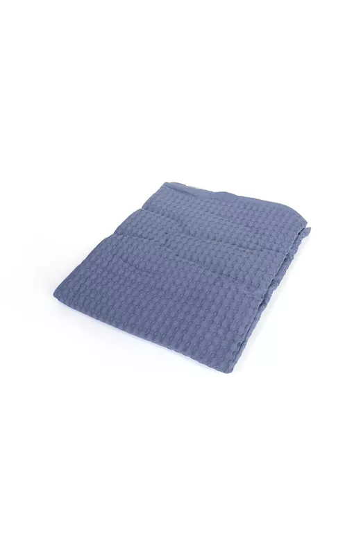 Κουβέρτα Πικέ bebe Μονόχρωμη 325 gr/m² 85x110 Classic Blue 100% Cotton