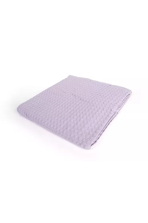 Κουβέρτα Πικέ bebe Μονόχρωμη 325 gr/m² 85x110 Pastel Lilac 100% Cotton