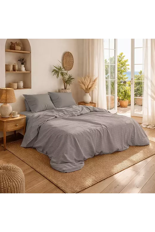 Κουβέρτα Πικέ Μονόχρωμη 325 gr/m² 255x270 Elephant 100% Cotton
