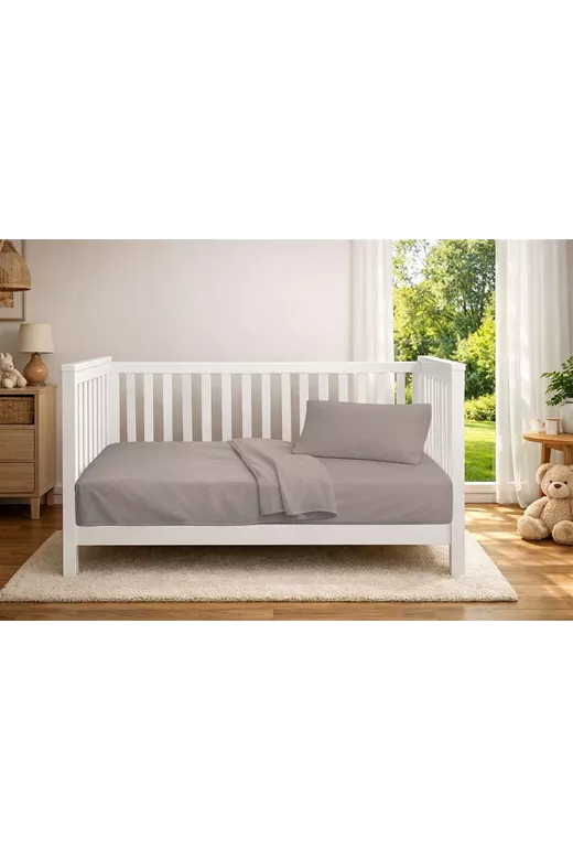 Κουβέρτα Πικέ bebe Μονόχρωμη 325 gr/m² 125x150 Elephant 100% Cotton