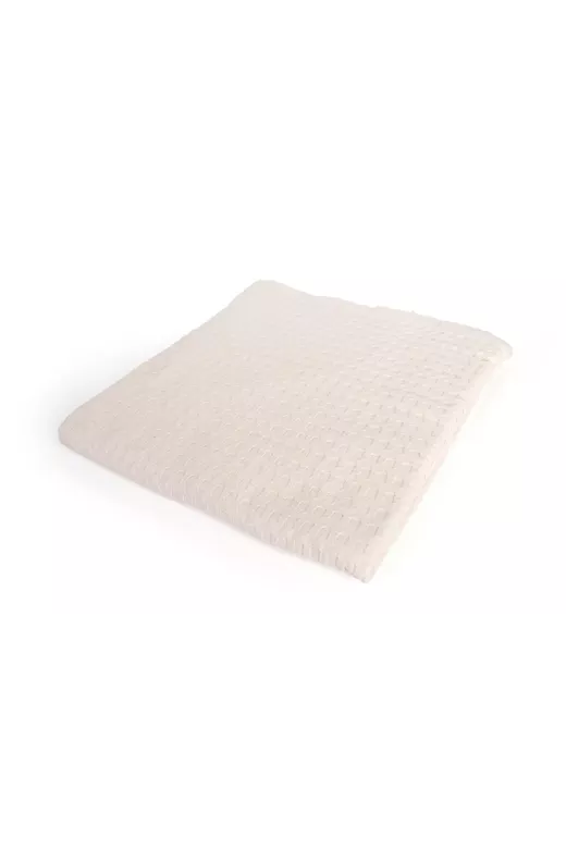 Κουβέρτα Πικέ bebe Μονόχρωμη 325 gr/m² 85x110 Ecru 100% Cotton