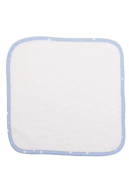 ΛΑΒΕΤΕΣ ΩΜΟΥ bebe  03 30Χ30 ΛΕΥΚΟ/ΣΙΕΛ Cotton 100%