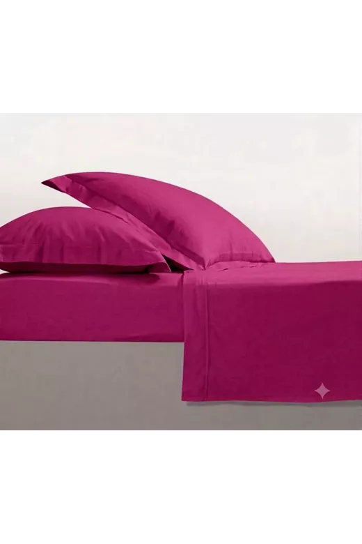 Μονό Σεντόνι Mcdecor Rainbow Fucsia 170X270 (100% Βαμβακοσατέν) - MCDECOR
