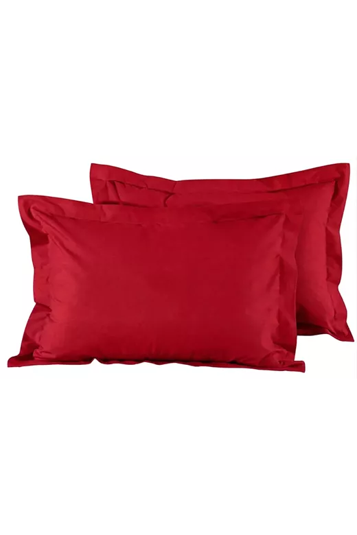 Σετ Μαξιλαροθήκες Mcdecor Rainbow Red 50x70+4 (100% Βαμβακοσατέν Oxford) - MCDECOR