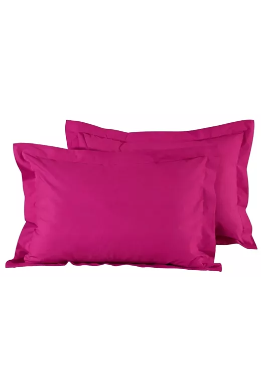 Σετ Μαξιλαροθήκες Mcdecor Rainbow Fucsia 50x70+4 (100% Βαμβακοσατέν Oxford) - MCDECOR
