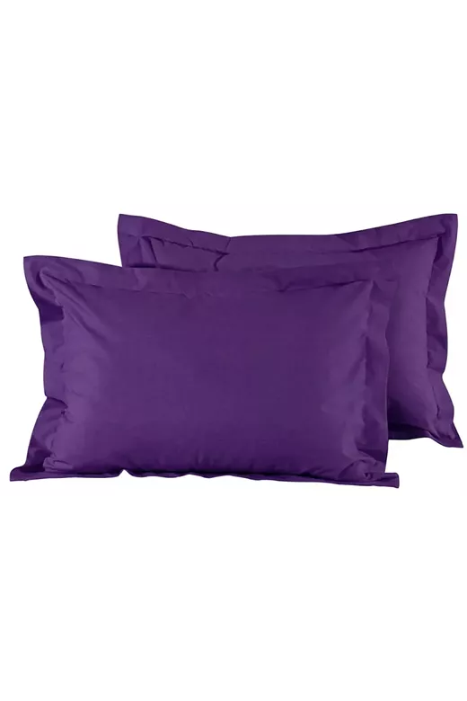 Σετ Μαξιλαροθήκες Mcdecor Rainbow Mauve 50x70+4 (100% Βαμβακοσατέν Oxford) - MCDECOR