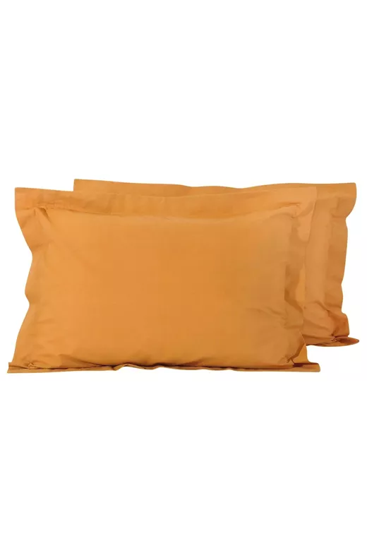 Σετ Μαξιλαροθήκες Mcdecor Rainbow Mustard 50x70+4 (100% Βαμβακοσατέν Oxford) - MCDECOR