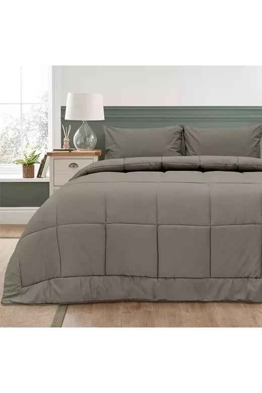 LINO ΠΑΠΛΩΜΑ COLCHA GREY 220X240