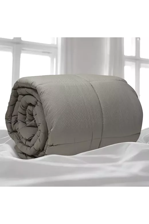 LINO ΠΑΠΛΩΜΑ COLCHA GREY 220X240