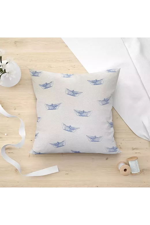 LINO ΜΑΞΙΛΑΡΟΘΗΚΗ PAPER BOAT 601 BLUE 45X45