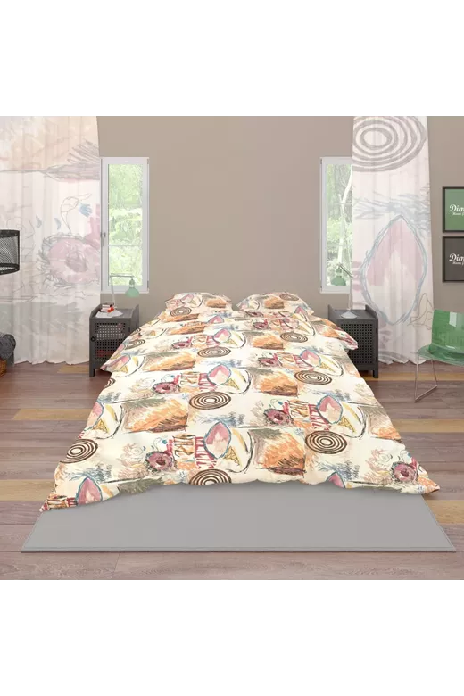 ΣΕΝΤΟΝΙΑ ΕΜΠΡΙΜΕ ΣΕΤ 3 τεμ Μελτέμι 159 160X240 Cotton 100%