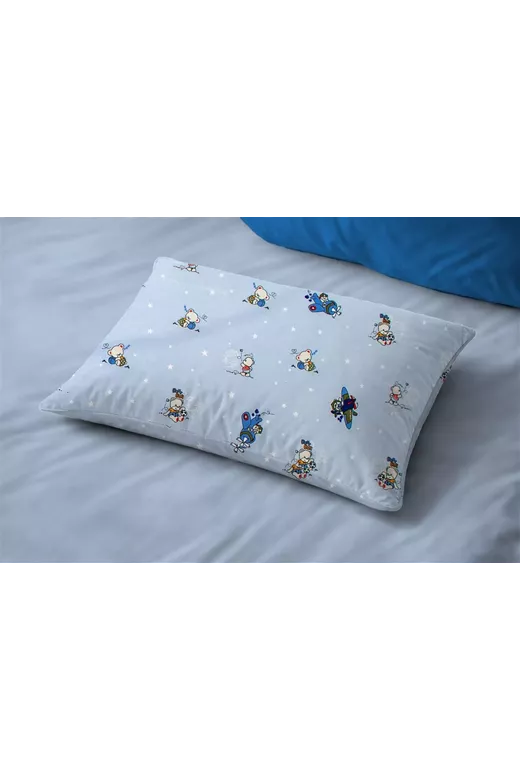 Μαξιλαροθήκη Εμπριμέ kids Bear's Playtime 591 50X70 Sky Blue 100% Cotton