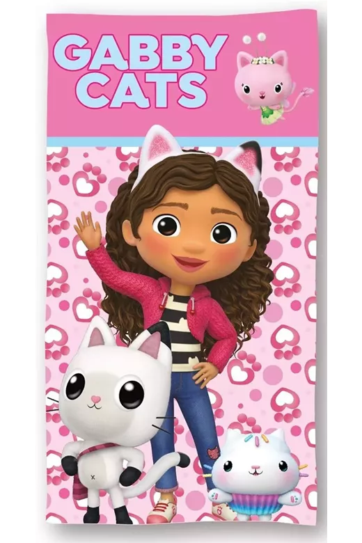 Πετσέτα Θαλάσσης Quick Dry DreamWorks Gabby's Dollhouse 113 70X140 Pink 100% Microfiber