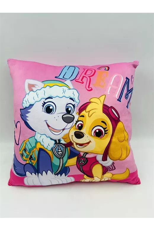 Βελούδινο Μαξιλάρι Nickelodeon Paw Patrol 609 38X38 Pink 100% Velboa