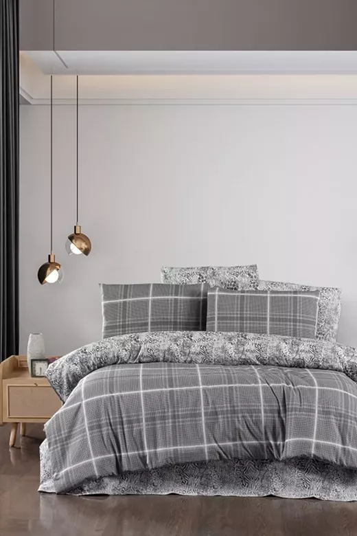 Σετ Σεντόνια Υπέρδιπλα (240x260) Mcdecor Safir Grey - MCDECOR