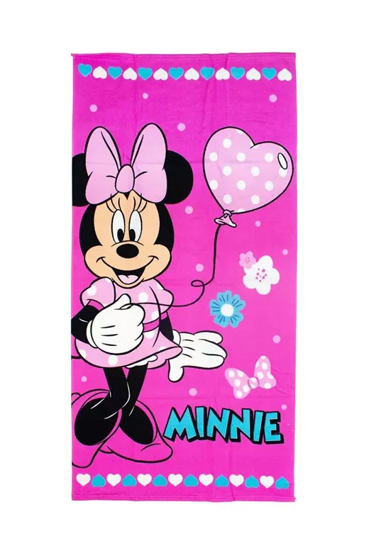 Πετσέτα Θαλάσσης Quick Dry Disney Home Minnie 335 70x140 Pink 100% Microfiber