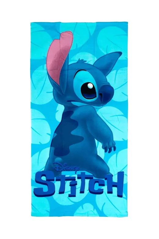 Πετσέτα Θαλάσσης Quick Dry Disney Home Lilo & Stitch 544 70x140 Sky Blue 100% Microfiber