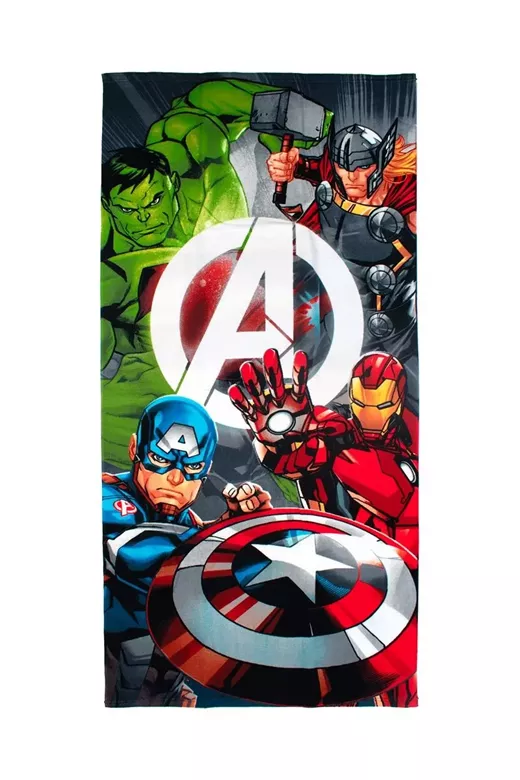 Πετσέτα Θαλάσσης Quick Dry Marvel Avengers 553 70x140 White 100% Microfiber
