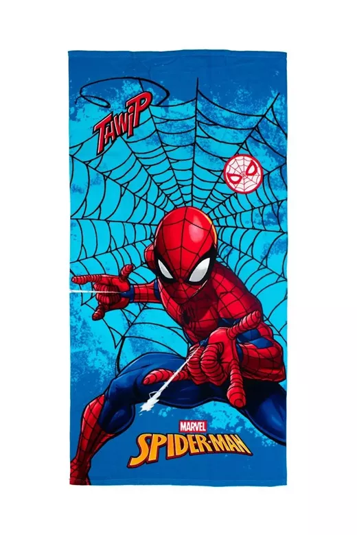 Πετσέτα Θαλάσσης Quick Dry Marvel Spider-Man 549 70x140 Sky Blue 100% Microfiber
