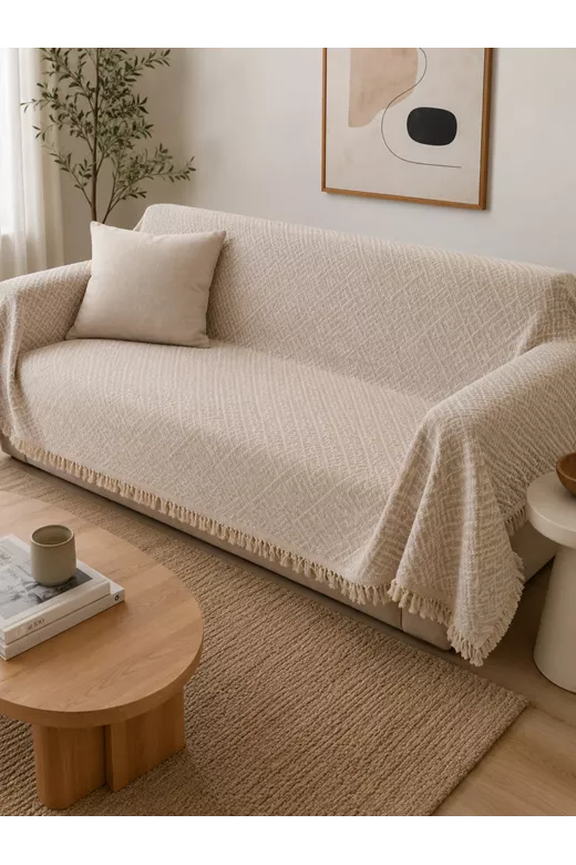 Σετ ριχτάρια chenille τριών τεμαχίων Nina Beige