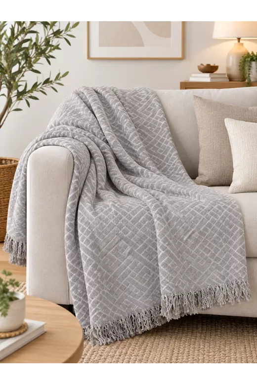 Σετ ριχτάρια chenille τριών τεμαχίων Nina Grey