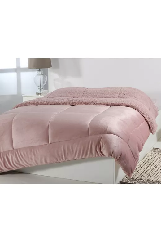Κουβερτοπάπλωμα solid (160cm x 220cm) old rose