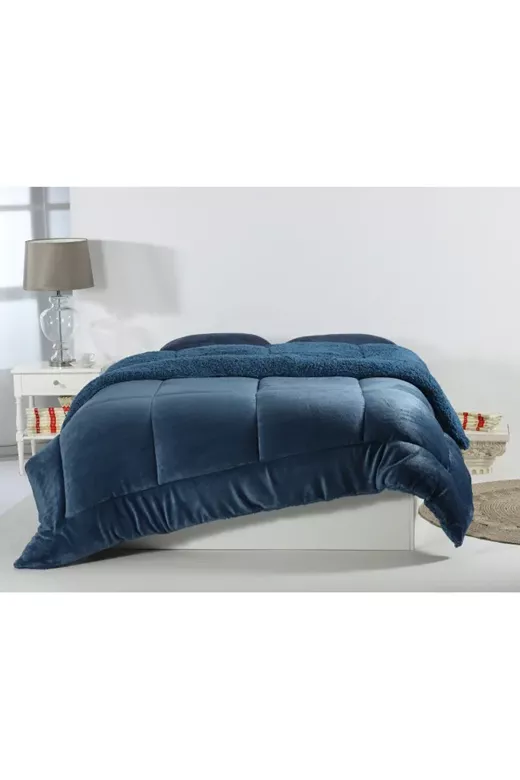 Κουβερτοπάπλωμα solid (160cm x 220cm) navy