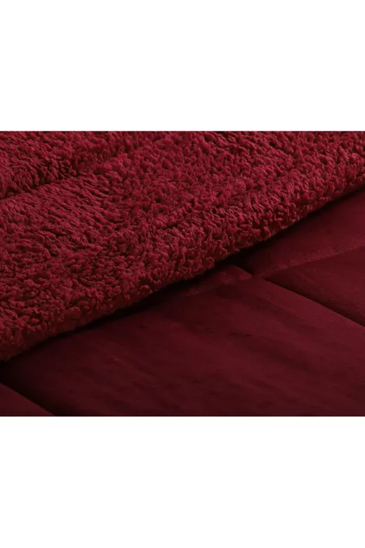 Κουβερτοπάπλωμα solid (160cm x 220cm) burgundy