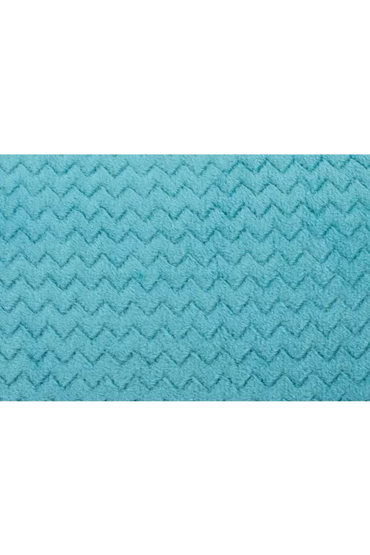 Μαξιλαροθήκη Oxford Flannel Sherpa 50x70 Mcdecor Waves Aqua - MCDECOR