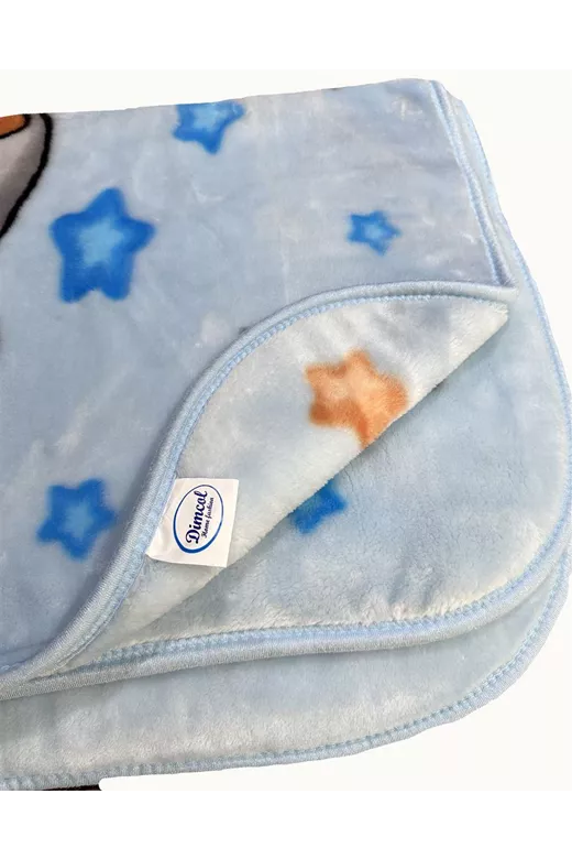 ΚΟΥΒΕΡΤΑ ΒΕΛΟΥΤΕ ΠΟΛΥΤΕΛΕΙΑΣ bebe Studying Bear 36 110X140 Baby Blue