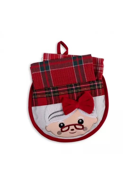 FAIRY 02 Σετ Κουζίνας Mrs Claus με 2 Πετσέτες 