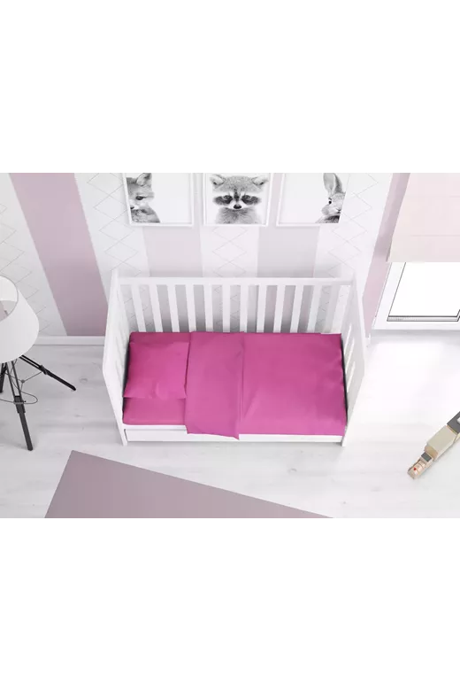 ΠΑΠΛΩΜΑ bebe Solid 499 120X160 Fuchsia Cotton 100%