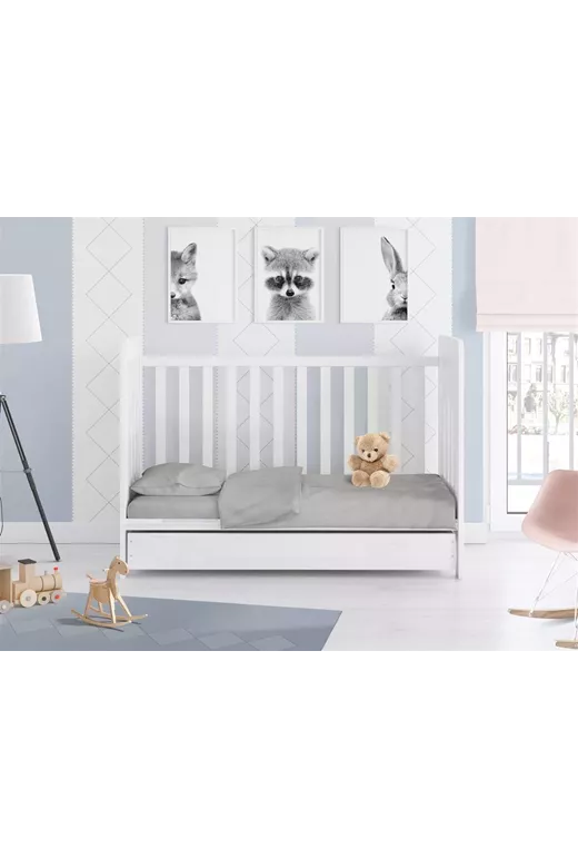 ΠΑΠΛΩΜΑ bebe Solid 496 120X160 Elephant Cotton 100%