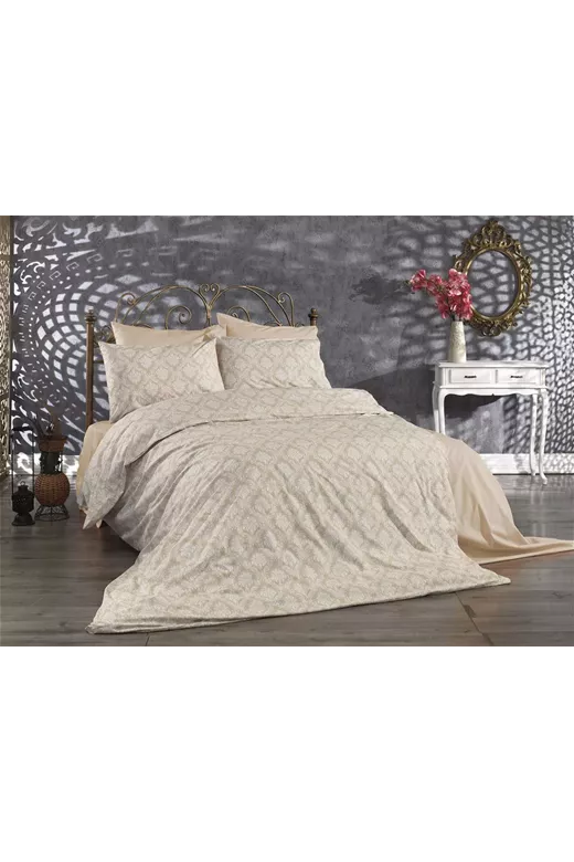 ΠΑΠΛΩΜΑ ΕΜΠΡΙΜΕ 220X240 Οφηλία 275 Beige Cott/Pol 70/30