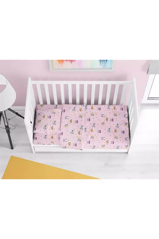 ΠΑΠΛΩΜΑ ΕΜΠΡΙΜΕ bebe Sweet Dreams 550 120X160 Pink 100% Cotton
