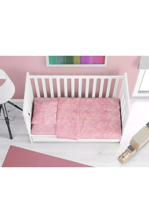 Πάπλωμα bebe Premium Shadow 617 120X160 Pink 100% Cotton