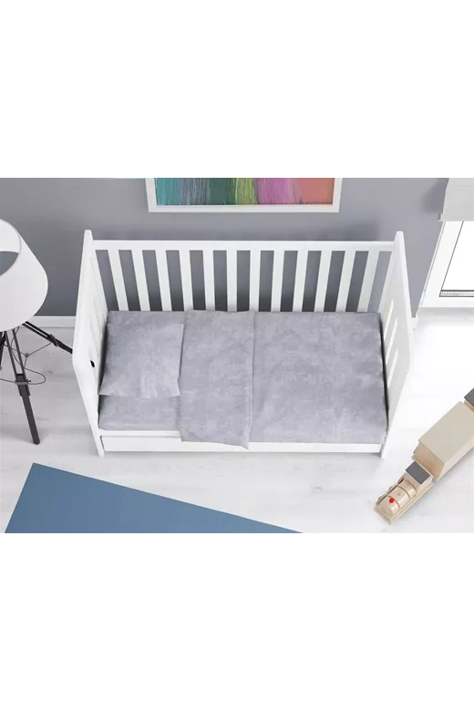 Πάπλωμα bebe Premium Shadow 621 120X160 Light Grey 100% Cotton