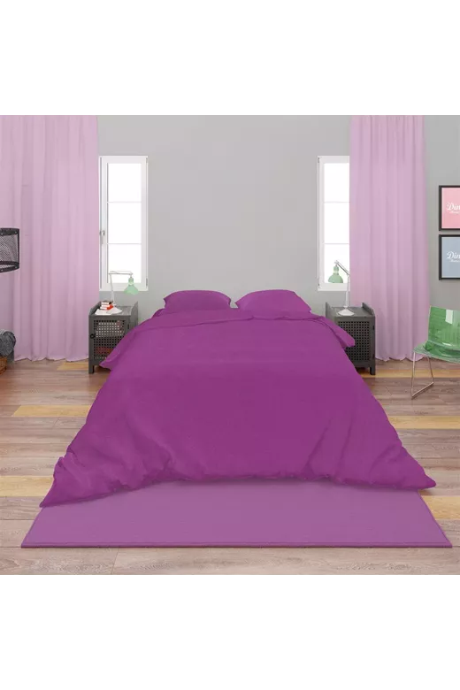 Πάπλωμα Solid 501 220X240 Dark Magenta 100% Cotton