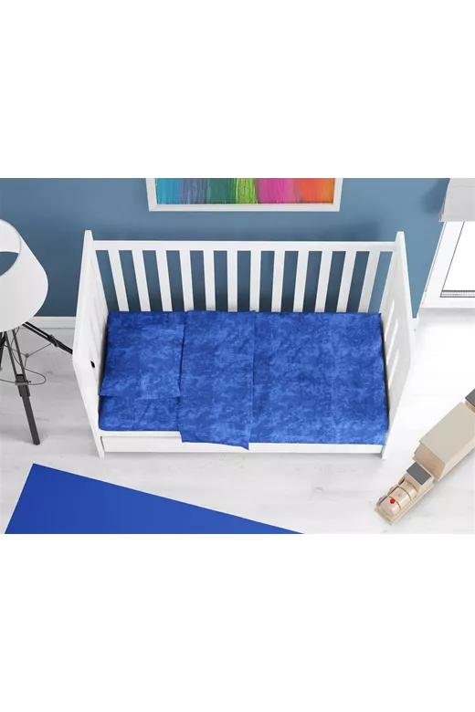 Πάπλωμα bebe Premium Shadow 631 120X160 Electric Blue 100% Cotton