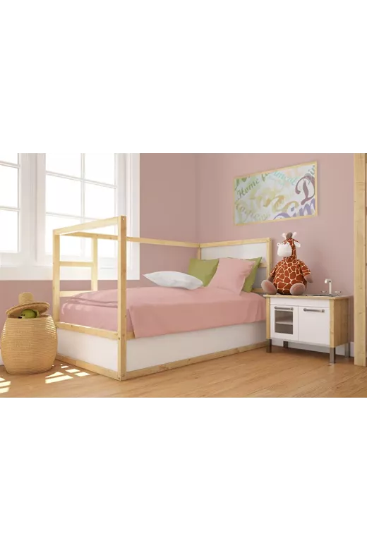 Πάπλωμα bebe Solid 503 120X160 Dusty Rose 100% Cotton