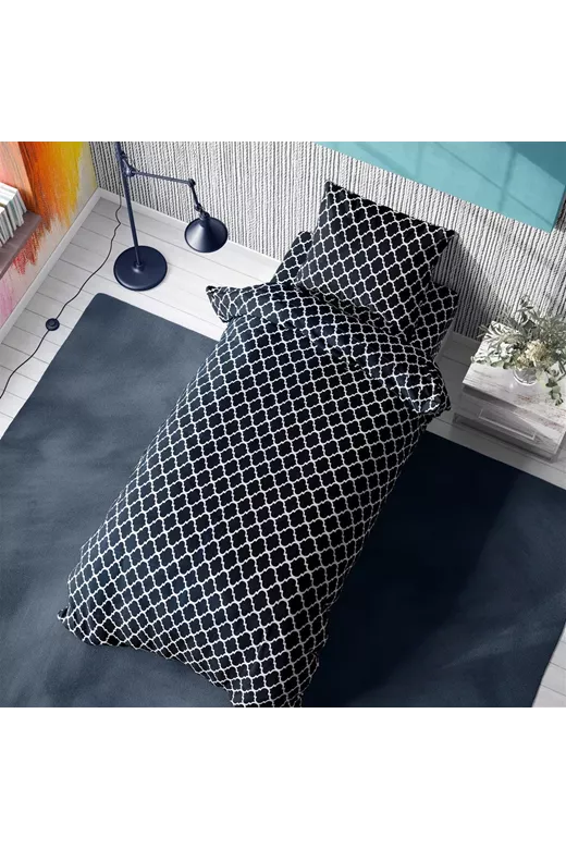 ΠΑΠΛΩΜΑ ΕΜΠΡΙΜΕ Windows 175 160X240 Dark blue-White Cotton 100%
