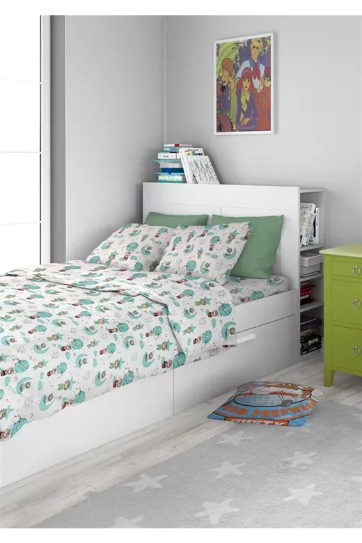 ΠΑΠΛΩΜΑ ΕΜΠΡΙΜΕ kids Reach the stars 192 160X240 Green Cotton 100%