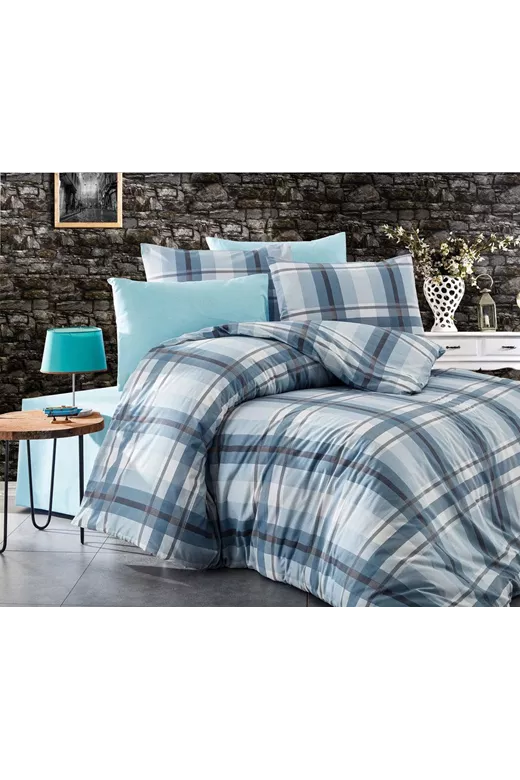 ΠΑΠΛΩΜΑ ΕΜΠΡΙΜΕ Εκάβη 421 160X240 Sky Blue Cott/Pol 70/30